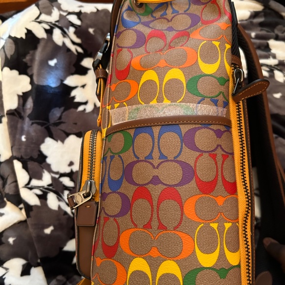 Multicolor coach backpack main image 2